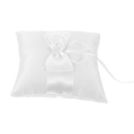 3-Piece Bride Pillow with Bow for Ceremony